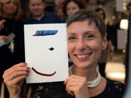 Face-o-mat portrait - Tobias Gutmann, 2018, ink on paper, Milan Tobias Gutmann - Face-o-mat / Sai Bot