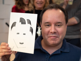 Face-o-mat portrait - Tobias Gutmann, 2018, ink on paper, Milan Tobias Gutmann - Face-o-mat / Sai Bot