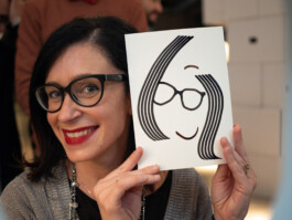 Face-o-mat portrait - Tobias Gutmann, 2018, ink on paper, Milan Tobias Gutmann - Face-o-mat / Sai Bot