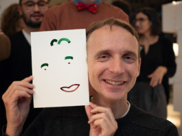 Face-o-mat portrait - Tobias Gutmann, 2018, ink on paper, Milan Tobias Gutmann - Face-o-mat / Sai Bot