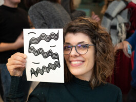 Face-o-mat portrait - Tobias Gutmann, 2018, ink on paper, Milan Tobias Gutmann - Face-o-mat / Sai Bot