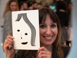 Face-o-mat portrait - Tobias Gutmann, 2018, ink on paper, Milan Tobias Gutmann - Face-o-mat / Sai Bot