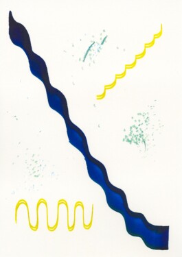 Polyphonic Drawing, Tobias Gutmann, 2019, Ink and Wax Oil Pastel on Paper, 148x210mm Tobias Gutmann - Face-o-mat / Sai Bot