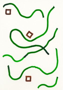 Polyphonic Drawing, Tobias Gutmann, 2019, Ink and Wax Oil Pastel on Paper, 148x210mm Tobias Gutmann - Face-o-mat / Sai Bot