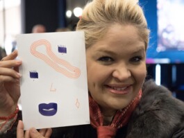 Face-o-mat portrait - Tobias Gutmann, 2015, ink on paper, Paris Tobias Gutmann - Face-o-mat / Sai Bot