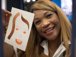 Face-o-mat portrait - Tobias Gutmann, 2015, ink on paper, Paris Tobias Gutmann - Face-o-mat / Sai Bot