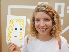 Face-o-mat portrait - Tobias Gutmann, 2015, ink on paper, Melbourne Tobias Gutmann - Face-o-mat / Sai Bot