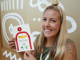 Face-o-mat portrait - Tobias Gutmann, 2015, ink on paper, Melbourne Tobias Gutmann - Face-o-mat / Sai Bot