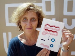 Face-o-mat portrait - Tobias Gutmann, 2015, ink on paper, Melbourne Tobias Gutmann - Face-o-mat / Sai Bot