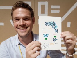 Face-o-mat portrait - Tobias Gutmann, 2015, ink on paper, Melbourne Tobias Gutmann - Face-o-mat / Sai Bot