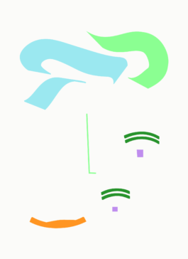 Face-o-mat Sai Bot portrait, Tobias Gutmann, 2023, Berne Tobias Gutmann - Face-o-mat / Sai Bot