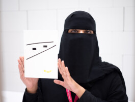 Face-o-mat portrait - Tobias Gutmann, 2024, ink on paper, 22x16 cm, Ithra Center, Dhahran, Saudi Arabia Tobias Gutmann - Face-o-mat / Sai Bot