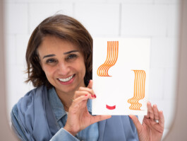 Face-o-mat portrait - Tobias Gutmann, 2024, ink on paper, 22x16 cm, Ithra Center, Dhahran, Saudi Arabia Tobias Gutmann - Face-o-mat / Sai Bot