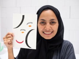 Face-o-mat portrait - Tobias Gutmann, 2024, ink on paper, 22x16 cm, Ithra Center, Dhahran, Saudi Arabia Tobias Gutmann - Face-o-mat / Sai Bot