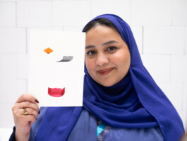 Face-o-mat portrait - Tobias Gutmann, 2024, ink on paper, 22x16 cm, Ithra Center, Dhahran, Saudi Arabia Tobias Gutmann - Face-o-mat / Sai Bot