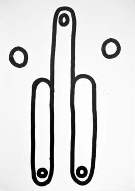 Hand Drawings, Tobias Gutmann, Ink on Paper, 60x42, 2016 Tobias Gutmann - Face-o-mat / Sai Bot