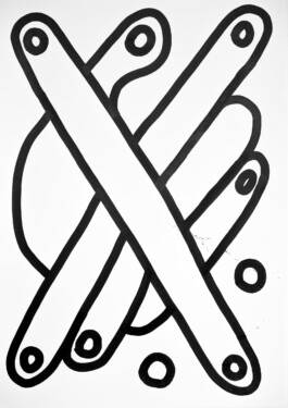 Hand Drawings, Tobias Gutmann, Ink on Paper, 60x42, 2016 Tobias Gutmann - Face-o-mat / Sai Bot