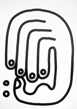 Hand Drawings, Tobias Gutmann, Ink on Paper, 60x42, 2016 Tobias Gutmann - Face-o-mat / Sai Bot