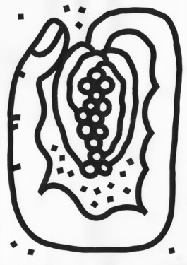 Flower Series, Tobias Gutmann, Ink on Paper, 42x30, 2019 Tobias Gutmann - Face-o-mat / Sai Bot