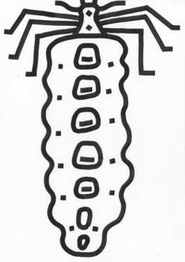 Bug Drawing, Tobias Gutmann, Ink on Paper, 42x30, 2021 Tobias Gutmann - Face-o-mat / Sai Bot
