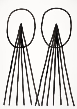 Lux Drawing, Tobias Gutmann, Ink on Paper, 60x42, 2021 Tobias Gutmann - Face-o-mat / Sai Bot