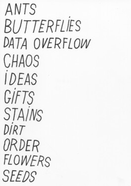 Noting Word Drawings, Tobias Gutmann, Ink on Paper, 42x30, 2021 Tobias Gutmann - Face-o-mat / Sai Bot