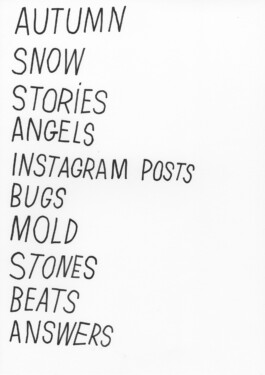 Noting Word Drawings, Tobias Gutmann, Ink on Paper, 42x30, 2021 Tobias Gutmann - Face-o-mat / Sai Bot