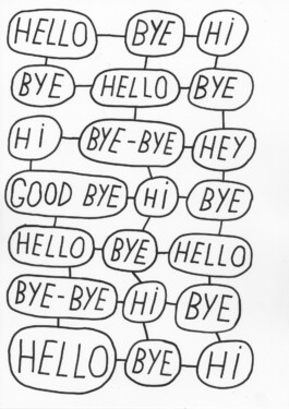 Noting Word Drawings, Tobias Gutmann, Ink on Paper, 42x30, 2021 Tobias Gutmann - Face-o-mat / Sai Bot