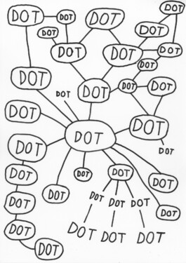 Noting Word Drawings, Tobias Gutmann, Ink on Paper, 42x30, 2021 Tobias Gutmann - Face-o-mat / Sai Bot