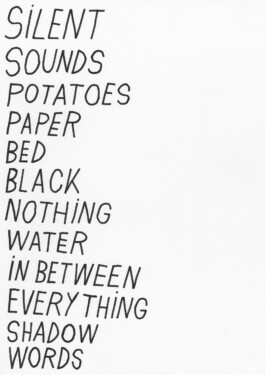 Word Drawings - Notings, Tobias Gutmann, Ink on Paper, 42x30, 2021 Tobias Gutmann - Face-o-mat / Sai Bot