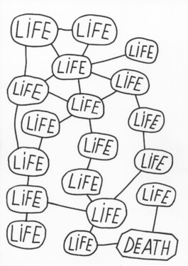 Word Drawings - Notings, Tobias Gutmann, Ink on Paper, 42x30, 2021 Tobias Gutmann - Face-o-mat / Sai Bot