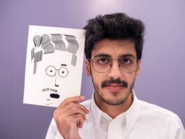 Face-o-mat Portrait by Tobias Gutmann, Misk At Institute, Riyadh Tobias Gutmann - Face-o-mat / Sai Bot