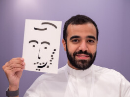 Face-o-mat Portrait by Tobias Gutmann, Misk At Institute, Riyadh Tobias Gutmann - Face-o-mat / Sai Bot