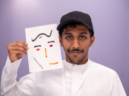 Face-o-mat Portrait by Tobias Gutmann, Misk At Institute, Riyadh Tobias Gutmann - Face-o-mat / Sai Bot