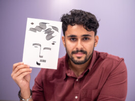 Face-o-mat Portrait by Tobias Gutmann, Misk At Institute, Riyadh Tobias Gutmann - Face-o-mat / Sai Bot