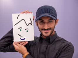 Face-o-mat Portrait by Tobias Gutmann, Misk At Institute, Riyadh Tobias Gutmann - Face-o-mat / Sai Bot