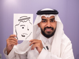 Face-o-mat Portrait by Tobias Gutmann, Misk At Institute, Riyadh Tobias Gutmann - Face-o-mat / Sai Bot