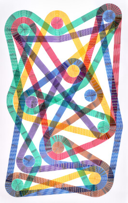 Drawing by Tobias Gutmann, ink on paper Tobias Gutmann - Face-o-mat / Sai Bot
