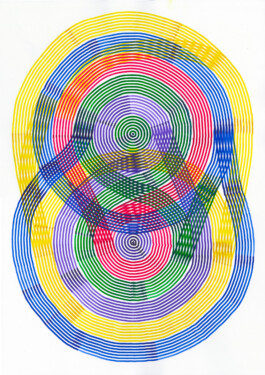 Drawing by Tobias Gutmann, ink on paper Tobias Gutmann - Face-o-mat / Sai Bot